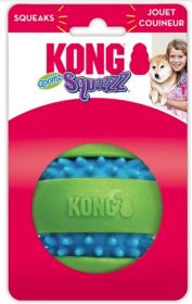 KONG Goomz Squeezz Ball Squeaker Dog Toy (Option: Large - 1 count KONG Goomz Squeezz Ball Squeaker Dog Toy)