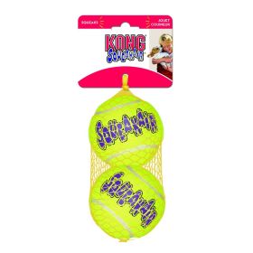 KONG Air Dog Squeaker Tennis Balls Large Dog Toy (Option: 2 count KONG Air Dog Squeaker Tennis Balls Large Dog Toy)