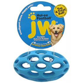 JW Pet Hol-ee Football Rubber Dog Toy Mini (Option: 1 count JW Pet Hol-ee Football Rubber Dog Toy Mini)