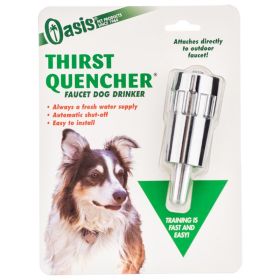 Oasis Thirst Quencher Faucet Dog Waterer (Option: 1 count Oasis Thirst Quencher Faucet Dog Waterer)