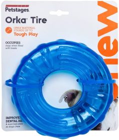 Petstages Orka Tire Treat Dispensing Chew Toy for Dogs (Option: 1 count Petstages Orka Tire Treat Dispensing Chew Toy for Dogs)