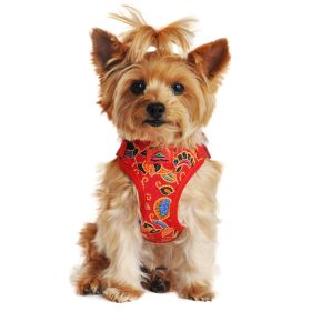 Wrap and Snap Choke Free Dog Harness by Doggie Design (Color: Tahiti Red, size: small)