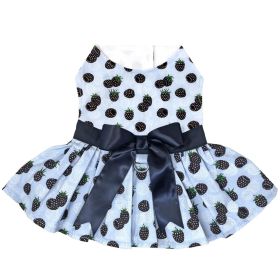 Blackberries Dog Dress with Matching Leash (Color: , size: small)