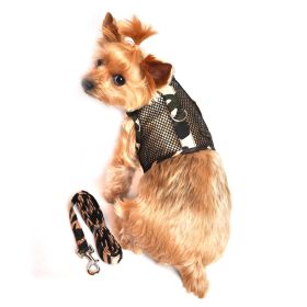 Cool Mesh Dog Harness with Leash (Color: Camouflage, size: medium)