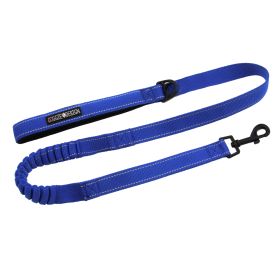 Soft Pull Traffic Dog Leash (Color: Cobalt Blue, size: One Size)