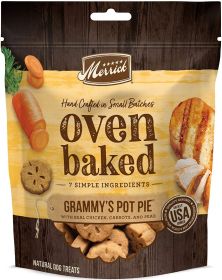 Merrick Oven Baked Grammys Pot Pie Natural Dog Treats (Option: 132 oz (12 x 11 oz) Merrick Oven Baked Grammys Pot Pie Natural Dog Treats)