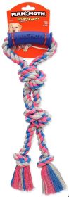 Mammoth Flossy Chews Dog Toy with Rubber Handle (Option: Small - 3 count Mammoth Flossy Chews Dog Toy with Rubber Handle)