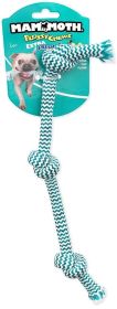 Mammoth Extra Fresh 3 Knot Tug Dog Toy (Option: Small - 6 count Mammoth Extra Fresh 3 Knot Tug Dog Toy)