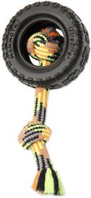 Mammoth Pet Tire Biter II Dog Toy with Rope (Option: Small - 1 count Mammoth Pet Tire Biter II Dog Toy with Rope)