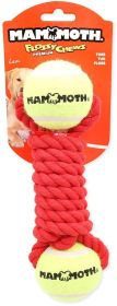 Mammoth Flossy Chews Braided Bone with 2 Tennis Balls for Dogs (Option: Medium - 1 count Mammoth Flossy Chews Braided Bone with 2 Tennis Balls for Dogs)