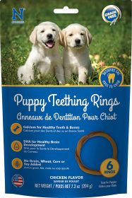 N-Bone Grain Free Puppy Teething Rings Chicken Flavor (Option: 6 count N-Bone Grain Free Puppy Teething Rings Chicken Flavor)