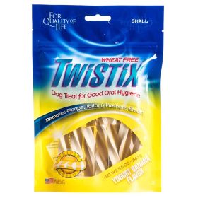 Twistix Yogurt Banana Flavor Small Dog Treats (Option: 66 oz (12 x 5.5 oz) Twistix Yogurt Banana Flavor Small Dog Treats)