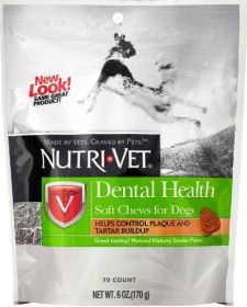 Nutri-Vet Dental Health Soft Chews for Dogs Helps Control Plaque and Tartar Buildup (Option: 6 oz Nutri-Vet Dental Health Soft Chews for Dogs Helps Control Plaque and Tartar Buildup)