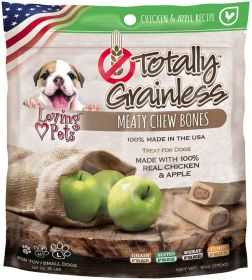Loving Pets Totally Grainless Chicken and Apple Bones Small (Option: 120 oz (20 x 6 oz) Loving Pets Totally Grainless Chicken and Apple Bones Small)