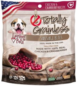 Loving Pets Totally Grainless Sausage Bites Chicken and Cranberry (Option: 6 oz Loving Pets Totally Grainless Sausage Bites Chicken and Cranberry)