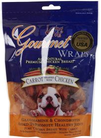 Loving Pets Gourmet Wraps Carrot and Chicken (Option: 48 oz (8 x 6 oz) Loving Pets Gourmet Wraps Carrot and Chicken)