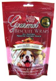 Loving Pets Gourmet Biscuit Wraps with Sweet Potato Biscuit (Option: 8 oz Loving Pets Gourmet Biscuit Wraps with Sweet Potato Biscuit)