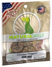 Loving Pets Natural Value Chicken Nuggets (Option: 1.5 oz Loving Pets Natural Value Chicken Nuggets)