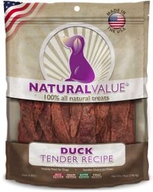 Loving Pets Natural Value Duck Tenders (Option: 14 oz Loving Pets Natural Value Duck Tenders)