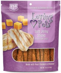 Loving Pets Soft Jerky Sticks Cheese Flavor (Option: 6 oz Loving Pets Soft Jerky Sticks Cheese Flavor)