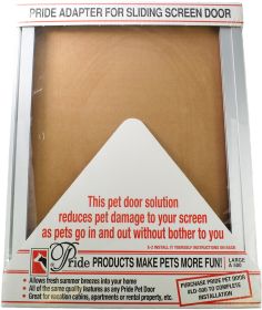 Pride Pet Doors Screen Door Adapter (Option: Large - 1 count Pride Pet Doors Screen Door Adapter)