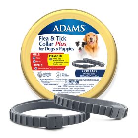Adams Flea and Tick Collar Plus for Dogs and Puppies (Option: 2 count Adams Flea and Tick Collar Plus for Dogs and Puppies)
