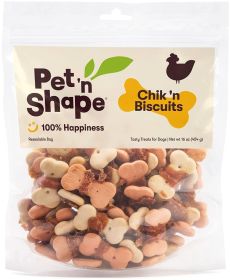 Pet n Shape Chik n Biscuits Dog Treats (Option: 16 oz Pet n Shape Chik n Biscuits Dog Treats)