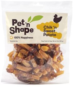 Pet n Shape Chik n Sweet Potato Natural Chicken Dog Treats (Option: 16 oz Pet n Shape Chik n Sweet Potato Natural Chicken Dog Treats)