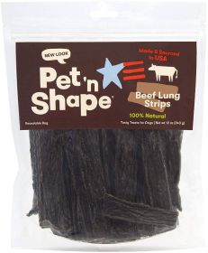 Pet n Shape Natural Beef Lung Strips Dog Treats (Option: 12 oz Pet n Shape Natural Beef Lung Strips Dog Treats)
