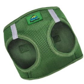 American River Solid Ultra Choke Free Dog Harness (Color: Dark Forest Green, size: small)