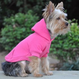 Flex-Fit Dog Hoodie (Color: Pink, size: medium)