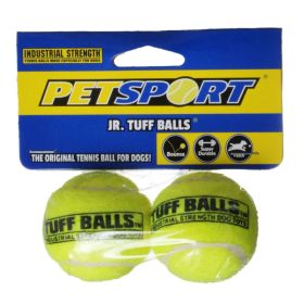 Petsport Jr. Tuff Balls Super Durable Tennis Balls for Dogs (Option: 2 count Petsport Jr. Tuff Balls Super Durable Tennis Balls for Dogs)
