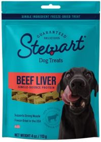Stewart Freeze Dried Beef Liver Treats Resalable Pouch (Option: 4 oz Stewart Freeze Dried Beef Liver Treats Resalable Pouch)