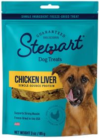 Stewart Freeze Dried Chicken Liver Treats Resalable Pouch (Option: 3 oz Stewart Freeze Dried Chicken Liver Treats Resalable Pouch)