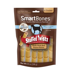 SmartBones Stuffed Twistz with Real Peanut Butter (Option: 6 count SmartBones Stuffed Twistz with Real Peanut Butter)