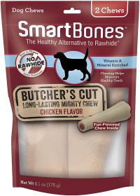 SmartBones Butchers Cut Mighty Chews Large (Option: 32 count (16 x 2 ct) SmartBones Butchers Cut Mighty Chews Large)