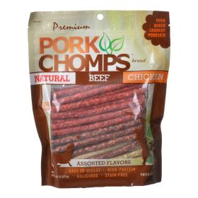 Pork Chomps Premium Assorted Munchy Sticks (Option: 50 count Pork Chomps Premium Assorted Munchy Sticks)