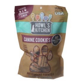 Howls Kitchen Canine Cookies Antioxidant Formula Chicken and Cranberry (Option: 200 oz (20 x 10 oz) Howls Kitchen Canine Cookies Antioxidant Formula Chicken and Cranberry)