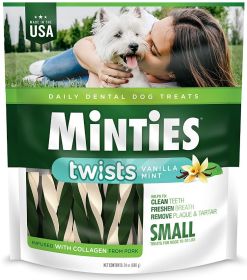 Sergeants Minties Twists Dental Treats Small (Option: 48 oz (2 x 24 oz) Sergeants Minties Twists Dental Treats Small)