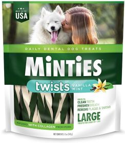 Sergeants Minties Twists Dental Treats Large (Option: 12 oz Sergeants Minties Twists Dental Treats Large)