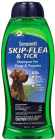 Sergeants Skip-Flea Flea and Tick Shampoo for Dogs Clean Cotton Scent (Option: 54 oz (3 x 18 oz) Sergeants Skip-Flea Flea and Tick Shampoo for Dogs Clean Cotton Scent)