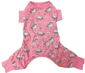 Fashion Pet Unicorn Dog Pajamas Pink (Option: XX-Small - 1 count Fashion Pet Unicorn Dog Pajamas Pink)