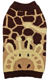Fashion Pet Giraffe Dog Sweater Brown (Option: XX-Small - 1 count Fashion Pet Giraffe Dog Sweater Brown)