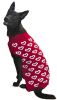 Fashion Pet All Over Hearts Dog Sweater Red