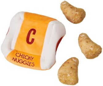 Cosmo Furbabies Chicken Nugget Plush Puzzle for Dogs (Option: 3 count Cosmo Furbabies Chicken Nugget Plush Puzzle for Dogs)