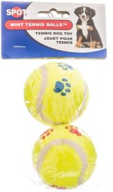 Spot Mint Flavored Tennis Ball Dog Toys (Option: 2 count Spot Mint Flavored Tennis Ball Dog Toys)