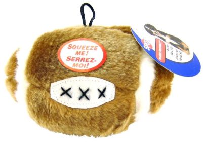 Spot Plush Football Squeaker Dog Toy (Option: 1 count Spot Plush Football Squeaker Dog Toy)