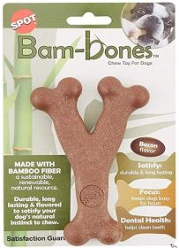 Spot Bambone Wish Bone Bacon Dog Treat Medium (Option: 1 count Spot Bambone Wish Bone Bacon Dog Treat Medium)