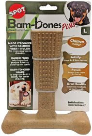 Spot Bambone Plus Chicken Dog Chew Toy Large (Option: 3 count Spot Bambone Plus Chicken Dog Chew Toy Large)