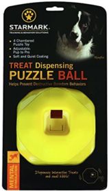 Starmark Treat Dispensing Puzzle Ball (Option: 1 count Starmark Treat Dispensing Puzzle Ball)